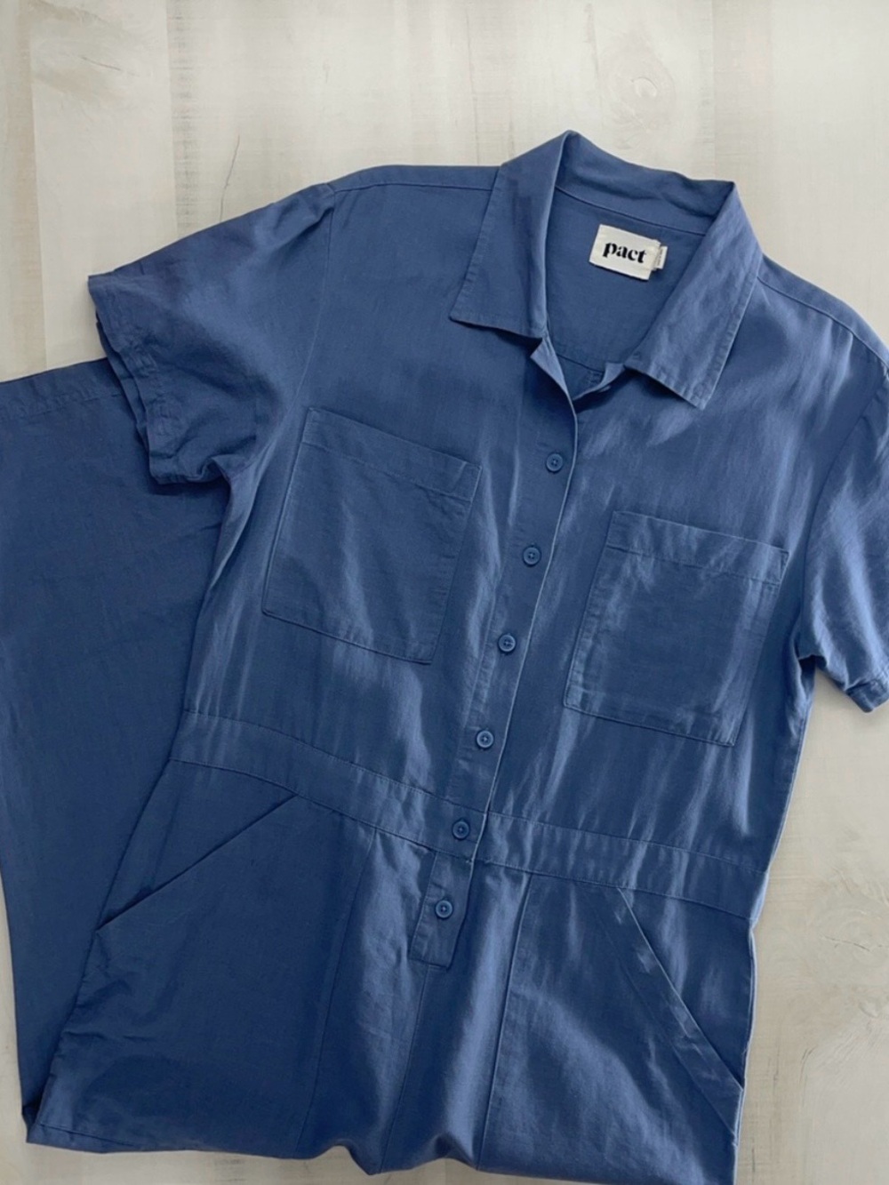 PACT organic utility jumpsuit - Picture 3 of 5